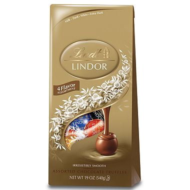 LINDT Lindor Chocolate Assorted Truffle Bag, 19