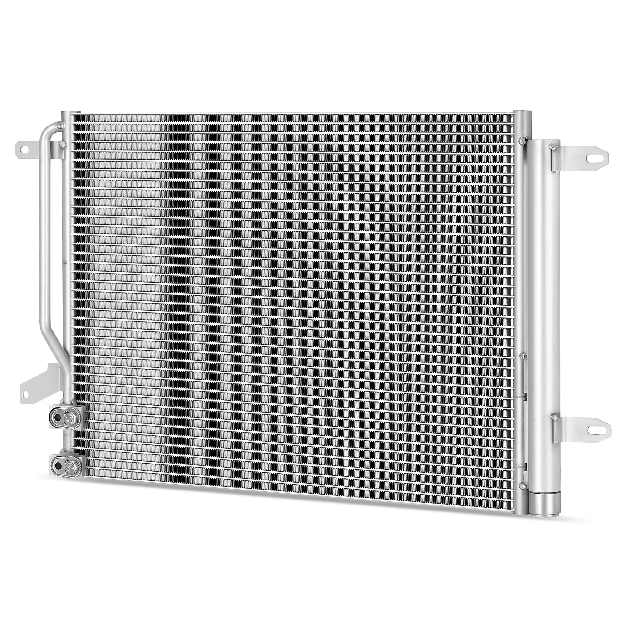 LEDKINGDOMUS AC Condenser for 2012-2015 Volkswagen Beetle 1.8L/2.0L/2.5L, 2011-2013 Golf 2.5L, 2011-2016 Jetta 1.8L/2.0L/2.5L – Multi-Louvered Fins, 30kgf/cm² Leak-Proof (Replace 5C0820411E/F)