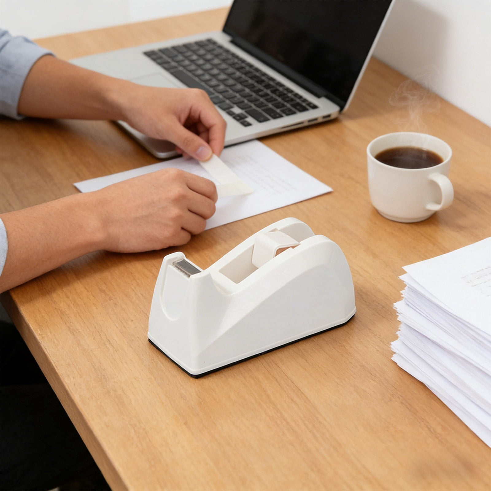 Tape Dispenser Equipped with Antiskid Base and Blades Smooth Rollers, Suitable for Tapes Width within 18mm
