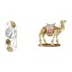 thumbnail image 1 of Espejo de pared,Espejo decorativo nórdico para colgar en la pared,Figura de escritorio,Figura de camello,decoración moderna,regalo de inauguración de la casa,Estatua de animal de resina, 1 of 8