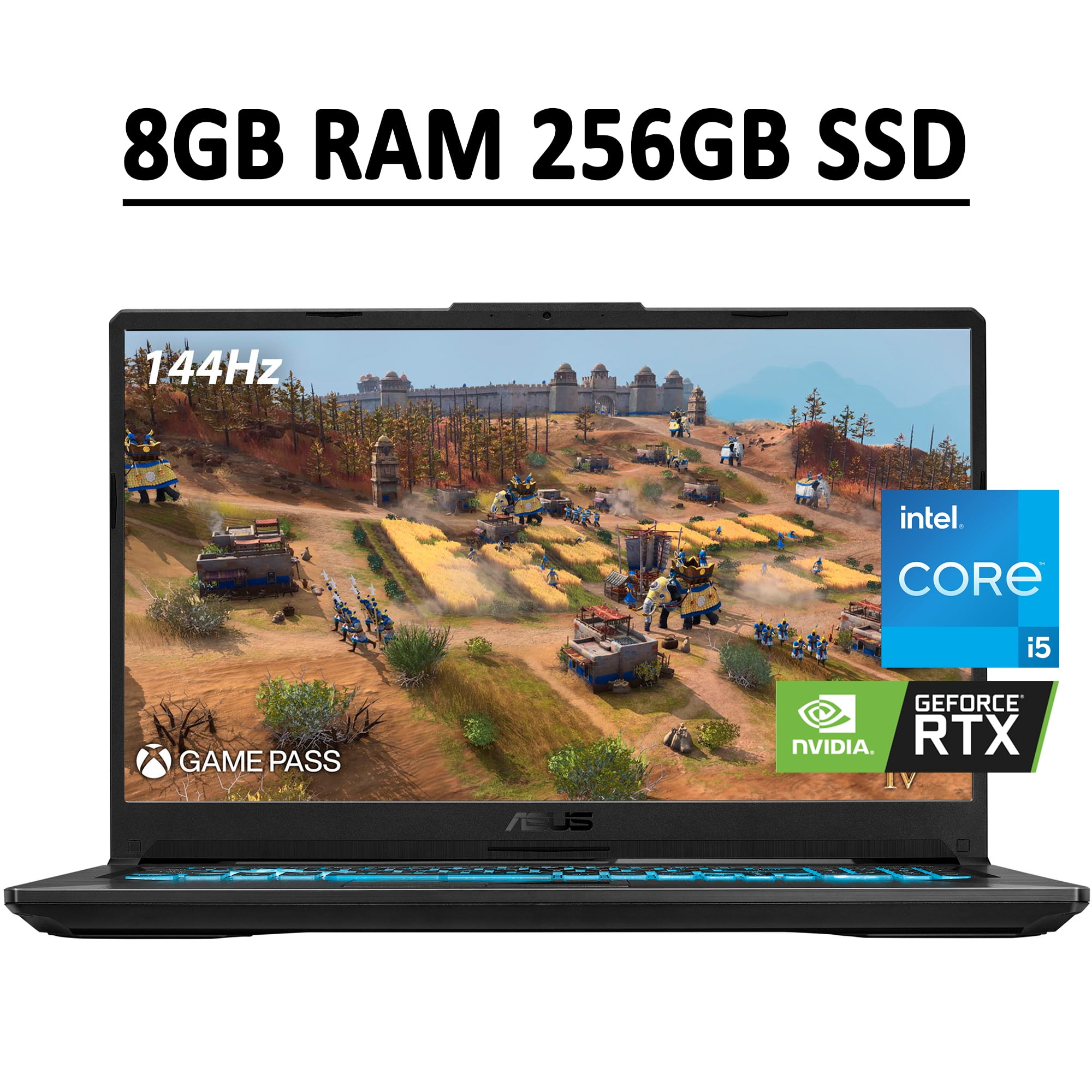 ASUS TUF 15.6” Gaming Laptop, i7-9750H, GTX 1650, 8GB DDR4, 512GB