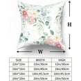 thumbnail image 5 of Spring Sage Green Leaf Pillow Covers 16x16 Set of 2, Eucalyptus Floral Watercolor Pillow Cases, Gray Seafoam Leaves Flowers Modern Throw Pillows Cover Decor Gifts for Bed Couch Sofa Living Room, 5 of 6