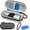 Black & Grey, variant on Case for KardiaMobile 1L 6L Personal EKG Monitor, Hard Travel Carrying Case for AliveCor Kardia Heart Monitor EKG/ECG, Portable Heart Rate Monitor Bag Storage Organizer with Pill Box & Carabiner Clip