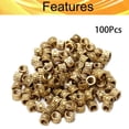 thumbnail image 4 of Wekity M4x4mm Female Thread Knurled Nuts,100PCS Hx5mm OD Brass Threaded Insert Embedment Nuts Hydraulic Welded Joint Injection Molding Assortment Kit for 3D Printing Injection Molding-0621, 4 of 5