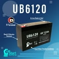 thumbnail image 6 of 3x Pack - Compatible DYNA CELL WP86 Battery - Replacement UB6120 Universal Sealed Lead Acid Battery (6V, 12Ah, 12000mAh, F1 Terminal, AGM, SLA) - Includes 6 F1 to F2 Terminal Adapters, 6 of 9