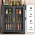 thumbnail image 3 of kurtrusly Kitchen storage desktop countertop, flip dust-proof storage and chopsticks Black, 3 of 6