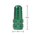 thumbnail image 2 of Tapa de válvula de neumático de bicicleta, boquilla de Gas de aleación de aluminio, cubierta antipolvo para ciclismo, verde JShteea Accesorios para bicicletas, 2 of 5