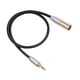 thumbnail image 3 of Cable auxiliar de 3 m con núcleo de cobre completo macho Kuymtek a Mini Cable adaptador XLR con protector de papel de aluminio Cable adaptador para Audífonos de cám, 3 of 7