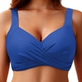 thumbnail image 3 of Rhuody Swim Tops For Women Underwire Bikini Tops Push Up Swim Top Bra Padded Bathing Suit Top Swimsuit Tops Trend Clothes Blue Xl, 3 of 5