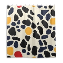 Irregularly Shaped Spot Shower Curtain Liner 66x72 Inch Waterproof Shower Curtains Decorative Bathroom with 12 Pack Hooks