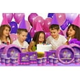 thumbnail image 7 of Gymnastics Star Birthday Party Supplies Set Plates Napkins Cups Tableware Kit for 16, 7 of 7