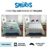Smurfs Kids Full Bed-in-a-Bag, Comforter and Sheets