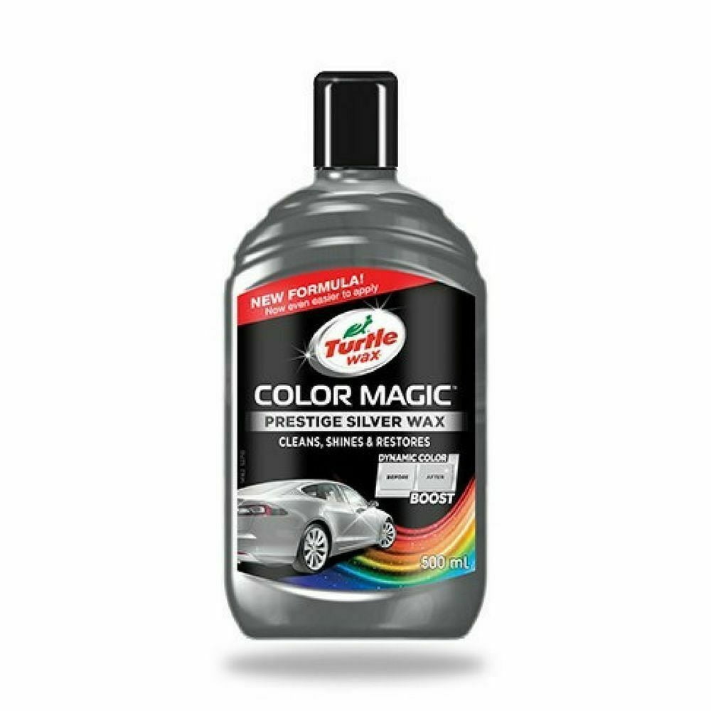 Turtle Wax Color Magic Plus Car Polish Shine Restore Prestige Silver