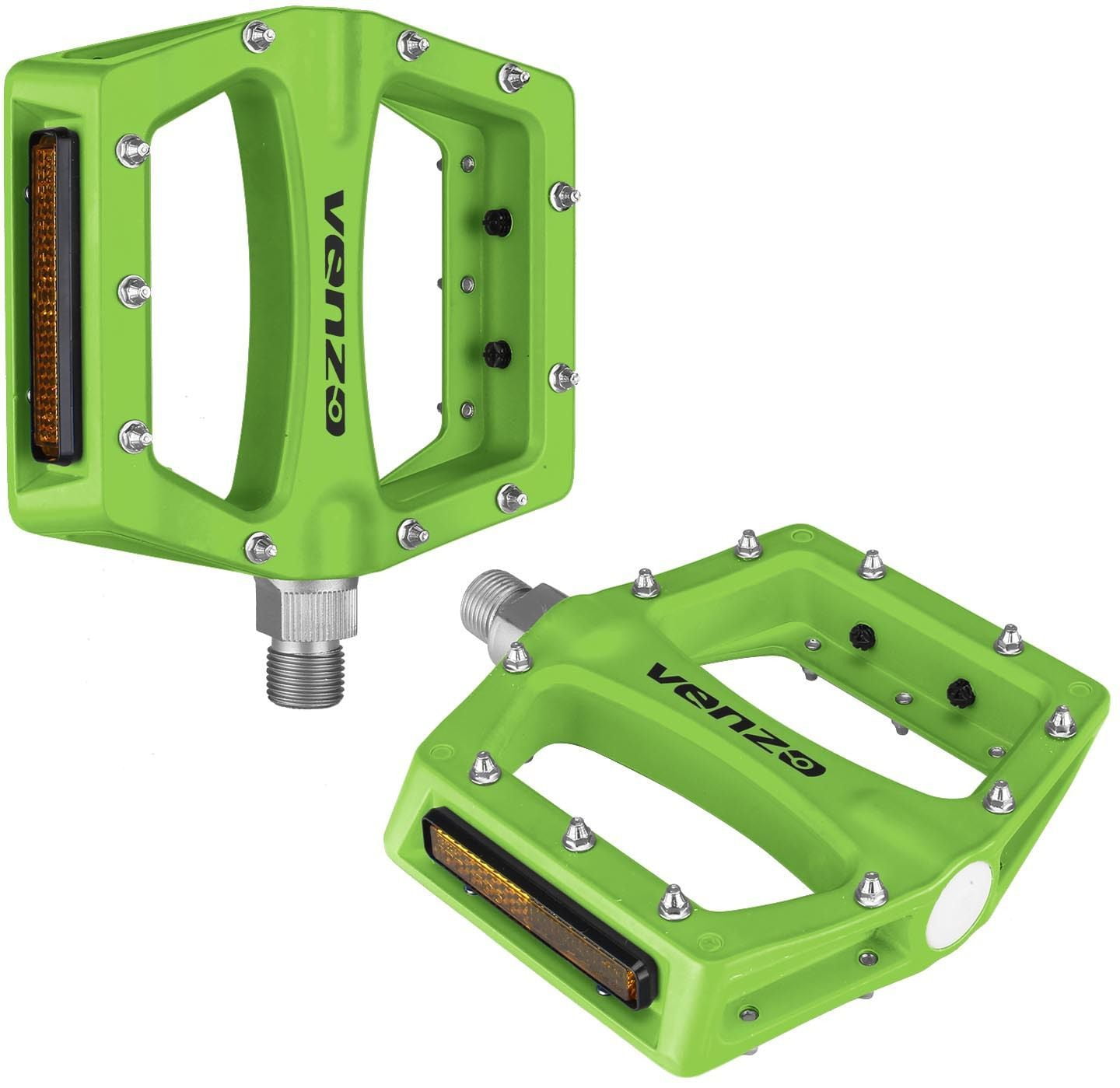 green bmx pedals