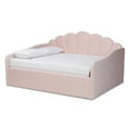 thumbnail image 4 of Baxton Studio Select Modern Contemporary Polyester Queen Daybed Frame Pink, 4 of 12