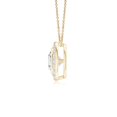 thumbnail image 2 of ANGARA Lab Grown Solitaire Diamond Halo Pendant for Women in 14K Yellow Gold (Size-4.5mm| Color-F-G| Clarity-VS) | April Birthstone, Anniversary, Jewelry Gift for Women | Lab-Grown Diamond Necklace, 2 of 5