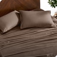 thumbnail image 4 of Bare Home Bamboo Sheet Set - Made from Rayon Fibers - Deep Pockets - 4 Piece - Queen, Taupe, 4 of 7