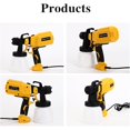 thumbnail image 3 of Dsscvnef Airless Paint Sprayer for Furniture Painting Cordless Paint Sprayer with Battery with 3 Spray Patterns Spray Handheld Sprayers for Home Diy Painting, 3 of 8