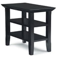 thumbnail image 2 of Home Square 2-Piece Wood 14" Rectangle Narrow Side Table Set in Black, 2 of 10