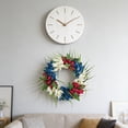thumbnail image 4 of Spring Artificial Tulips Wreath for Door Decor, Seasonal Wall Hanging, Easy to Clean, Perfect for Indoor Outdoor, Holiday and Housewarming Gift Multicolor, 4 of 6