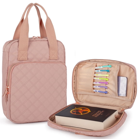 Bible Cover for Women,Bible Carrying Case,Church Bag Bible Protective&Back Zippered Pocket