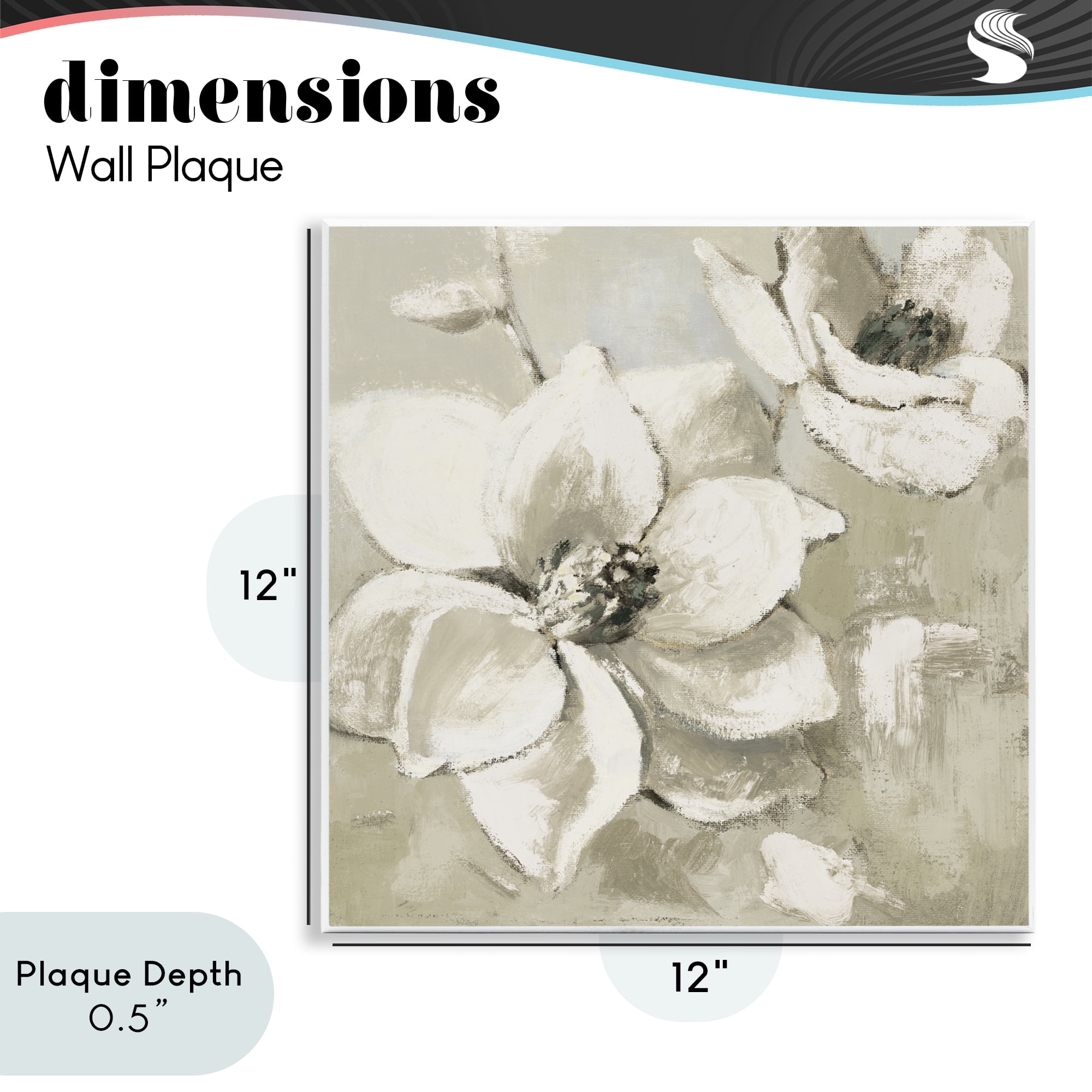 Stupell Industries Magnolias After Rain Wall Plaque Art, design by Lanie Loreth