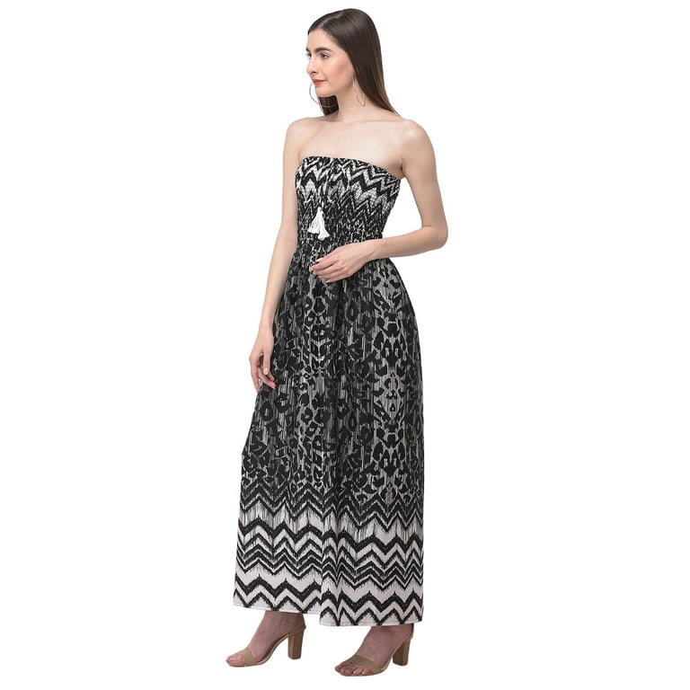 plus size strapless beach dress GypsieBlu Womens Maxi Tube Top Long Skirt Sundress Summer Off shoulder Party Dress, Women's, Size: Small, Black Functional side pockets repetto Sexy 17th Birthday Dresses Couleur:00 Clear+01 Baby Pink+11U Dusty Rose