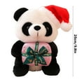 thumbnail image 3 of FEOLGEHLY Christmas Bear Baby Doll Toys, 10 inch Cute Panda Dolls with Christmas Hat, Soft Stuffed Plush Animal Toys Plushies Christmas Birthday Gifts for Kids/Her/Girlfriend/Lover/Mom, 3 of 7