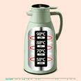 thumbnail image 3 of Thermal Kettle Household Digital Display Coffee, Glass Liner Vacuum Flasks Large Capacity Water Bottle White 1L, 3 of 4