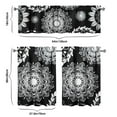 thumbnail image 6 of Kitchen Curtains 36 Inch Short - 3 Panel Set, Rod Pocket Window Curtain, Boho Floral Tribal Style, 100% Polyester for Farmhouse, Kitchen, Cafe, Bedroom, Easy Wash, 6 of 6