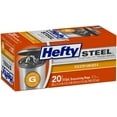 thumbnail image 3 of Hefty Steel Custom Fit G Size Drawstring Trash Bags, Black, Unscented, 8 Gallon, 20 Count, 3 of 3