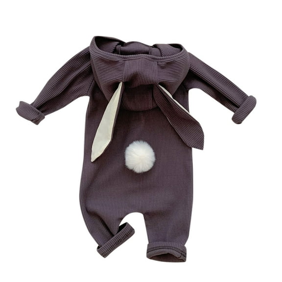 Sngxgn Long Sleeve Onsies for Baby Boys' Bodysuits Ribbed Fall Baby Boy Romper Undershirt(Grey,90)