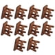 thumbnail image 4 of Taburete para pies de casa de muñecas, 10 piezas de muebles en miniatura para pies de casa de muñecas en miniatura, taburete de madera para casa de muñecas, valor excepcional, 4 of 12