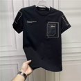 thumbnail image 2 of Camiseta de hombre, ropa de calle, camisetas para hombre, ropa superior, estética, jaspeado, poliéster, genial, gótica, grunge, informal, divertida, original, música, XL, 2 of 5