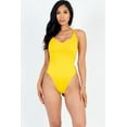 thumbnail image 6 of Stunning Solid Color Bodysuit with Crisscross Back and V-neckline, 6 of 11