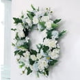 thumbnail image 3 of Corona de Gardenia blanca Corona para puerta delantera, 3 of 9