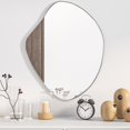 thumbnail image 1 of vidaXL Wall Mirror Silver 60x50 cm, 1 of 4