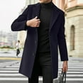 thumbnail image 2 of Clearance Gentleman Jacket,Clearance Sales Men's Casual Jackets Men Slim Winter Coat Lapel Collar Long Sleeve Padded Leather Jacket Vintage Thicken Coat Sheepskin Jacket, 2 of 5