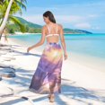 thumbnail image 7 of FORMRS Womens Long Sarong Beach Wrap Semi-Sheer Bikini Skirt Bathing Swimsuit Cover Up, Beautiful Mountain, 7 of 7