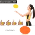 thumbnail image 2 of VIFER Bolas de Ejercicio de Mano - Bolas de Agarre de Masaje de Silicona Fuerza de los Dedos de la muñeca Bola de Alivio del estrés de Ejercicio 1PC(Naranja), 2 of 2