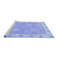 thumbnail image 2 of Ahgly Company Machine Washable Indoor Round Oriental Blue Traditional Area Rugs, 3' Round, 2 of 4