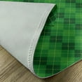 thumbnail image 5 of Ambesonne Irish Place Mats Set of 4, Tartan Inspired Plaid, Standard Size, Green Dark Green Yellow, 5 of 6