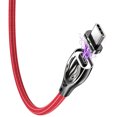 thumbnail image 4 of Cable de carga Essager Cable de carga rápida tipo c Cable de sincronización de datos trenzado de aleación de zinc 5A, rojo, 1 m Inevent EL5298-02, 4 of 7
