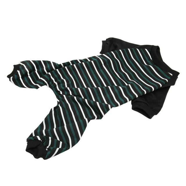 Pijamas suaves para cachorros, pijamas a rayas para perros, pijamas suaves de una pieza para perros, pijamas para perros de rendimiento sólido