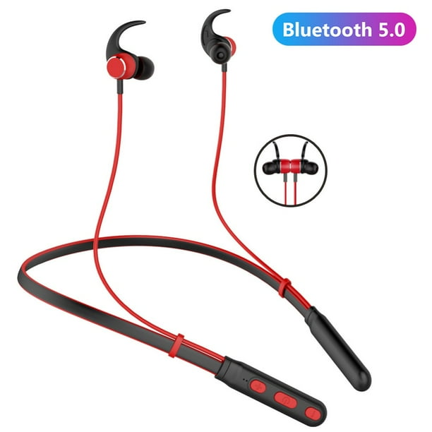 Gwong Electrónica H01 Sports NeckBand Wireless Bluetooth Compatible con Auriculares Bajo Pesado Bajo Estéreo Auriculares