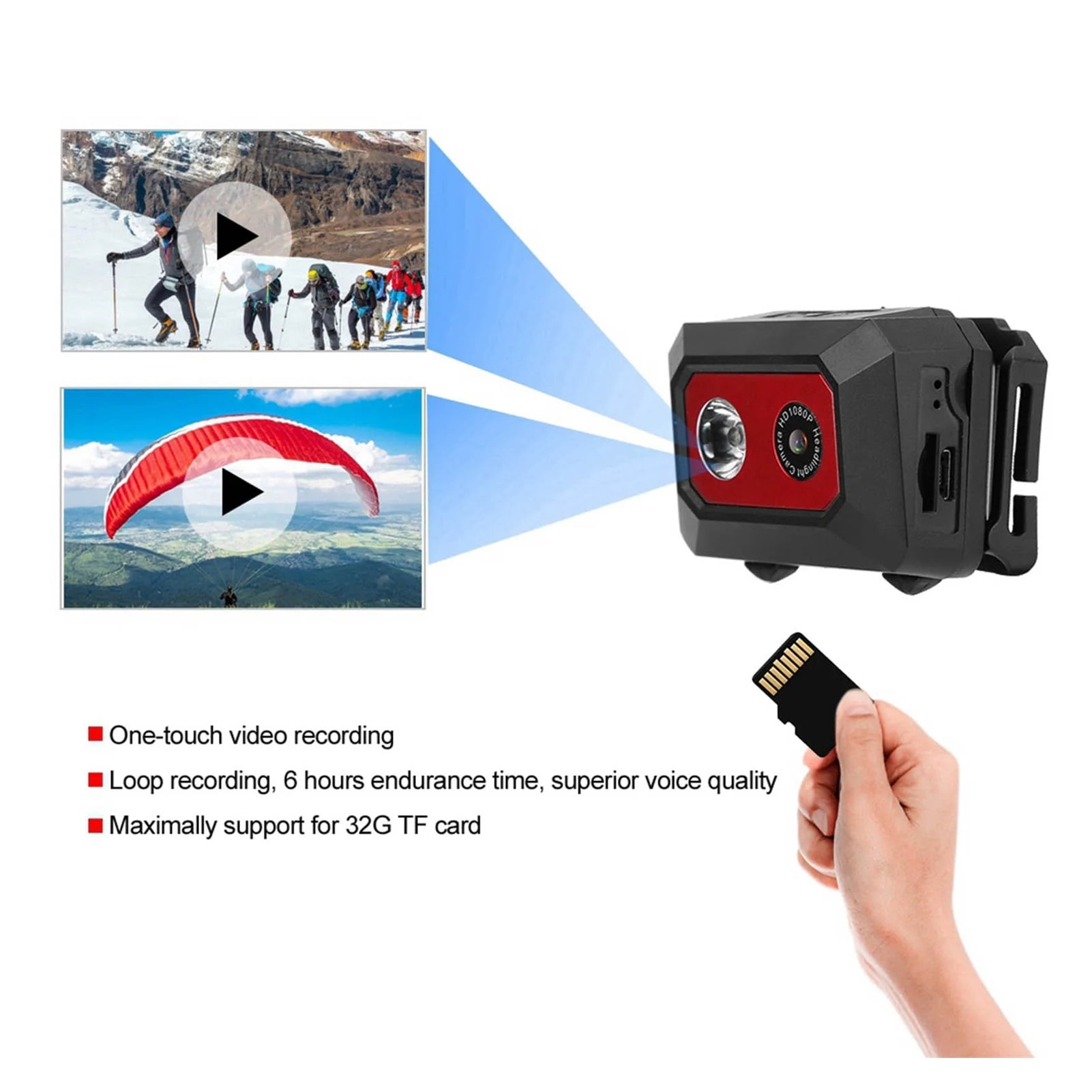 Action Camera Action Video Camera Super HD 1080P DV Sports Camera Head Mounted Action Video Camcorder DVR Recorder Sports Camera