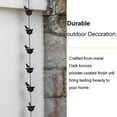 thumbnail image 4 of Cadena de lluvia Black-Bird de 2,4 metros, canalón de drenaje para jardín, parque, casa, bajante de techo, decoración con colgador., 4 of 8