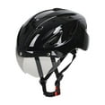thumbnail image 1 of de casco de bicicleta con parabrisas para actividades al aire libre bicicleta de bicicleta de bicicleta Negro, 1 of 8