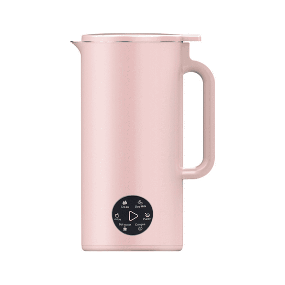 Soymilk Maker Food Blender Electric Juicer Grain Grinder Soya Bean Milk Machine Filter-Free Mixer Pink EU Plug
