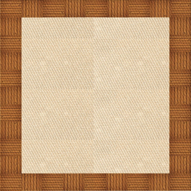 Ahgly Company Tapis d'Intérieur Lavables en Machine, Carrés, Oranges, 8' Carré